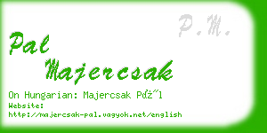 pal majercsak business card